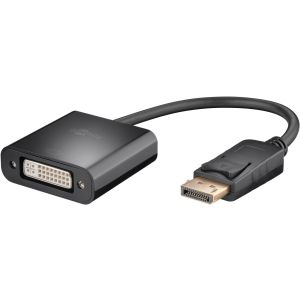 DisplayPort 1.2 uros - DVI naaras adapteri musta