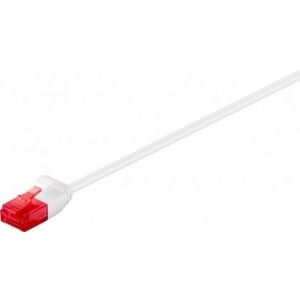 Ethernetkaapeli slim 3.6mm Cat6 U/UTP 0,15m valk.
