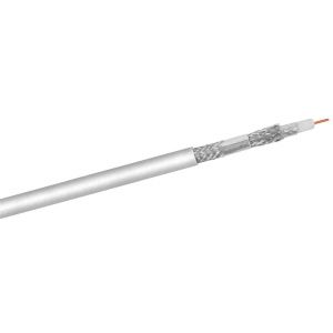 Antennikaapeli 120 dB coaxial, CCS, 4 x suojaus valkoinen 500m
