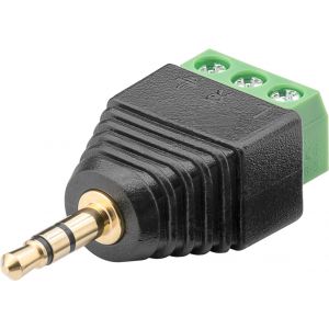 Economy riviliitin adapteri 3-pin 3.5mm - Stereo 3.5 mm uros