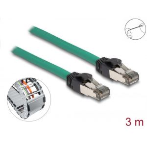 Ethernetkaapeli PROFINET Cat6 SF/UTP 3 m vihreä