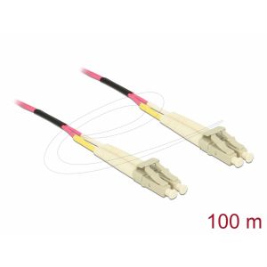 Delock Optinen kuitukaapeli LC Duplex Multimode OM4 100 m