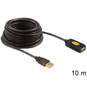 Delock USB 2.0 10m aktiivinen jatkokaapeli
