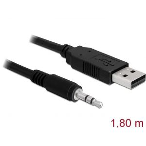 Delock muunnin USB 2.0 male > TTL 3.5 mm stereo jack 1.8 m (3.3 V)