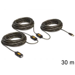 Delock USB 2.0 30m aktiivinen jatkokaapeli