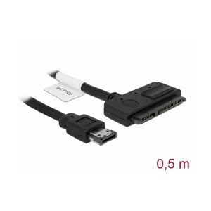 Delock Power Over eSATA > SATA 22 pin kaapeli 0.5 m