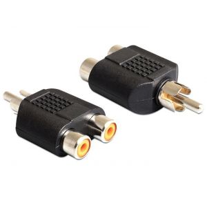 Delock RCA uros - 2 x RCA naaras adapteri