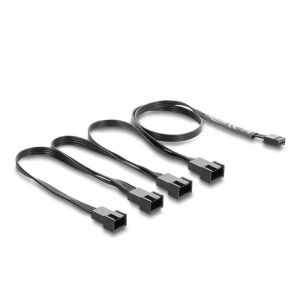 Delock 4-pin PWM naaras - 4 x 4-pin PWM uros jakokaapeli 40cm+20cm