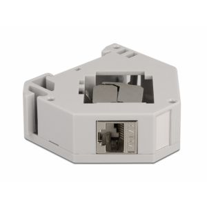 DIN-kiskosovitin Keystone Moduli RJ45 -liittimellä Cat.6A LSA