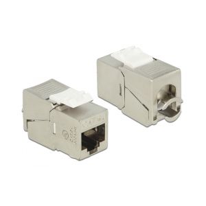 Delock Keystone Module RJ45 jack > LSA Cat.6A STP compact