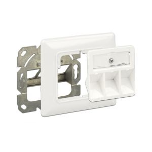 Delock Keystone seinärasia Compact 3-porttinen