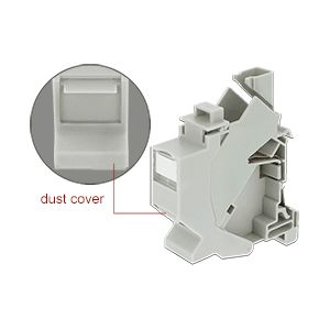 Delock Keystone -kiinnike DIN-kiskoon pölysuojalla