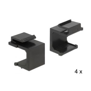 Delock Keystone cover black 4 pieces