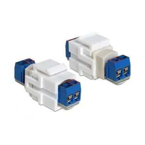 Delock Keystone module 2 pin terminalblock > terminalblock