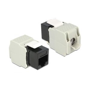 Delock Keystone Module RJ45 jack > LSA Cat.6 UTP black