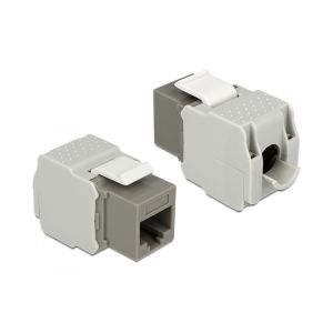 Delock Keystone Module RJ45 jack > LSA Cat.6 UTP grey