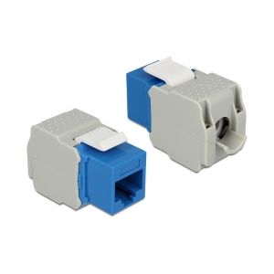 Delock Keystone Module RJ45 jack > LSA Cat.6 UTP blue