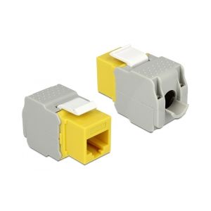 Delock Keystone Module RJ45 jack > LSA Cat.6 UTP yellow