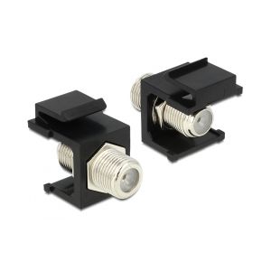 Delock Keystone module F female > F female black