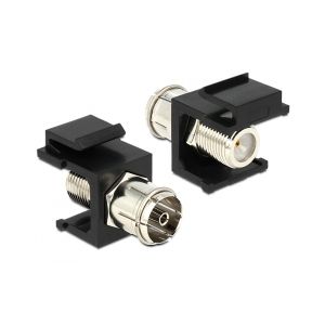 Delock Keystone Module IEC female > F female black