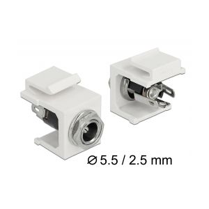 Delock Keystone module DC 5.5 x 2.5 mm socket