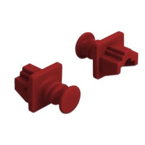 Delock RJ45 pölysuoja punainen 10kpl