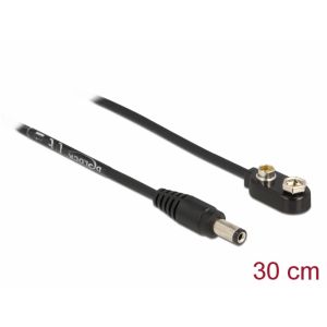 DC-johto 5,5 x 2,1 mm urosliitin 9 V: n paristolle