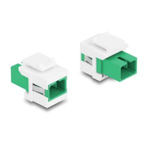 Delock Keystone moduuli SC Simplex naaras - naaras, vihreä/valkoinen