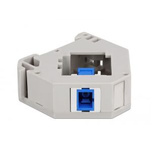 Delock DIN-kiskosovitin Keystone SC Simplex naaras - SC Simplex naaras sininen