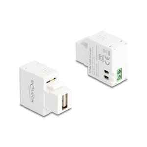 Delock Keystone moduli USB-A latausportti 5 W valkoinen