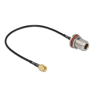 Delock antennikaapeli RP-SMA plug - N jack RG-174 30 cm