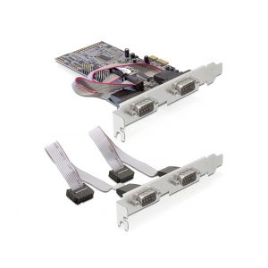 Delock PCIe lisäkortti 4x sarjaportti