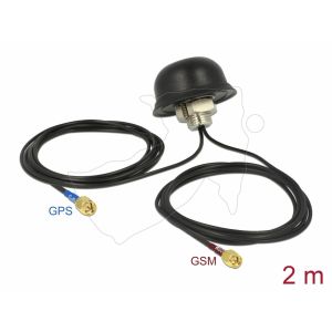 Navilock Monikaistainen GNSS GSM UMTS LTE SMA 28 dBi / 5 dBi 2 x 2 m RG-174 Antenni monisuuntainen kattoasennus ulkokäyttöön