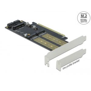 PCI Express x16 kortti 1 x M.2 Key B + 1 x NVMe M.2 Key M + 1 x mSATA