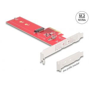 Delock PCI Express 5.0 x4, 1 x NVMe M.2 Key M-key
