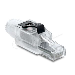 Kenttäpikaliitin RJ45-liitin Cat.6A suojaamaton läpinäkyvä