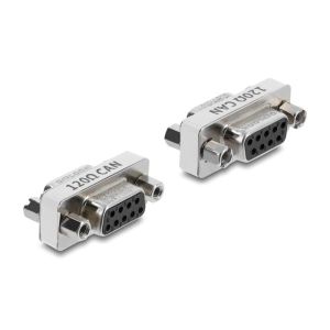 Delock D-Sub 9-pin CAN Bus-sovitin naaras-naaras, 120 ohmin vastus