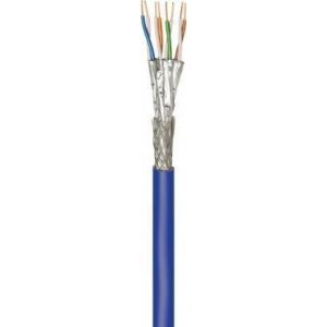Ethernet asennuskaapeli CAT 7A+ S/FTP (PiMF), sininen, AWG 22/1 250m
