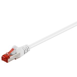 Goobay Ethernetkaapeli Cat6 S/FTP valkoinen 0,25m