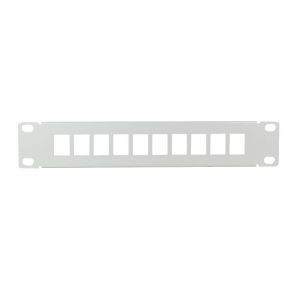10" keystone paneeli 10-port harmaa