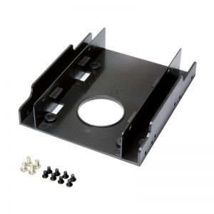 Muovinen DUAL HDD/SSD asennuskehikko 2,5" - 3,5" paikkaan