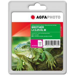 AgfaPhoto BROTHER LC125XLM mustepatruuna magenta