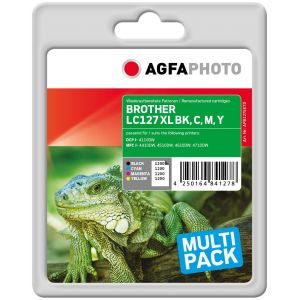 AgfaPhoto BROTHER LC127XLBK,M,Y multipack