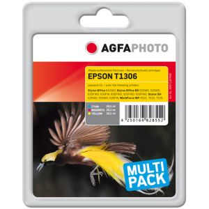 AGFAPHOTO EPSON T1306 yht.sopiva TRIPLAPAKETTI, CMY