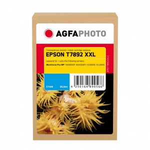 Agfaphoto tarvikemustekasetti Epson T7892 XXL, C13T789240, cyan
