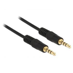 Delock 3.5mm 4-pin audiokaapeli uros-uros 2m