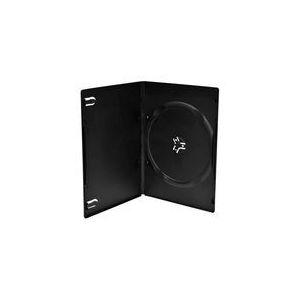 DVD slimkotelo yhdelle levylle 7mm, musta, 100 kpl