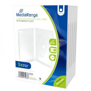 DVD-kotelo 1 levylle, 14 mm, läpinäkyvä, 5 kpl