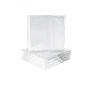 CD / DVD jewelcase 1 levylle, 10,4 mm, läpinäkyvä sisäkehys, 5 kpl