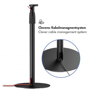 Kaiuttimen lattiateline SONOS ERA 100- ja 300-kaiuttimille, 682–1068 mm, max 5 kg, musta